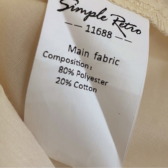 NWT Simple Retro High Neck Blouse - Picture 9 of 9